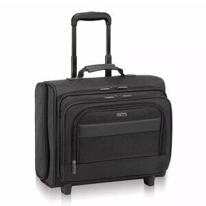 Solo Classic Rolling Nylon Laptop Overnight Bag Rolling Laptop Case